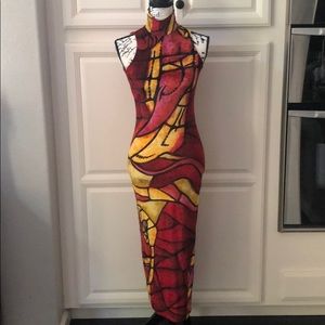 CHRISTIAN DIOR VINTAGE Crushed Velvet Dress